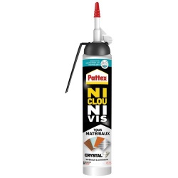 Colle fixation ni clou ni vis - 210 g - crystal