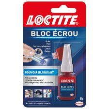 Colle bloc écrou Loctite - Flacon de 5 g