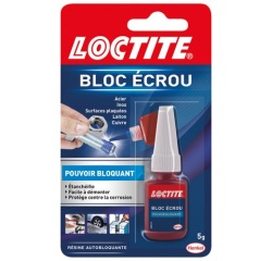 LOCTITE Colle Spécialités Matériaux Bloc Écrou 5ml