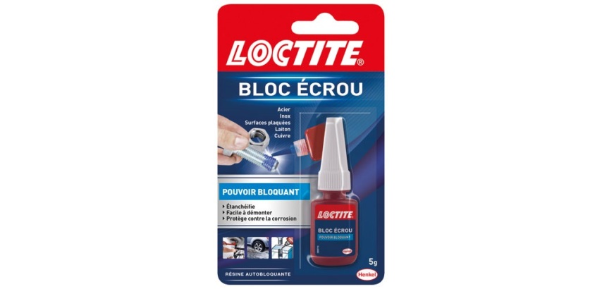 Colle bloc écrou Loctite - Flacon de 5 g