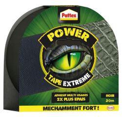 PATTEX CROCODILE POWER - Tape Extreme Noir 20m - 50mm