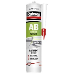 Mastic acrylique - bâtiment - 300 mL - blanc