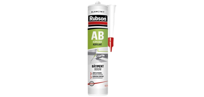 Mastic acrylique - bâtiment - 300 mL - blanc