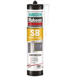 Mastic silicone - bâtiment - 280 mL - transparent