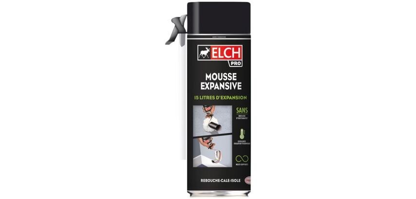 Mousse expansive multi travaux elch 345ml