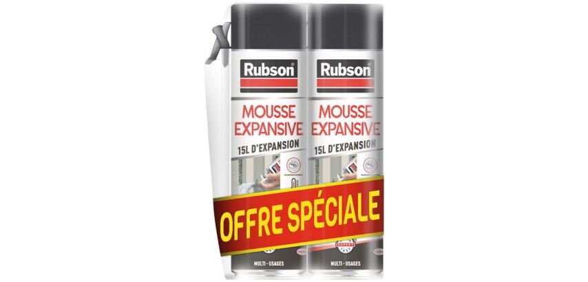 Mousse expansive 345ml aérosol x2