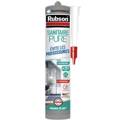 Mastic silicone pure - sanitaire - 280 mL - transparent