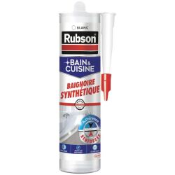 Mastic silicone - sanitaire - synthétique blanc - 280 mL - blanc