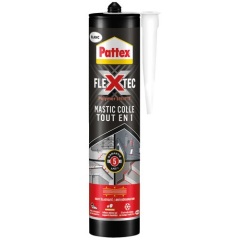 Mastic colle Flextec - 389 g - blanc
