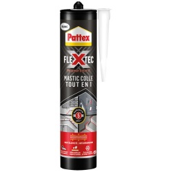Mastic colle Flextec - 389 g - blanc