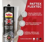 Mastic colle Flextec - 389 g - blanc
