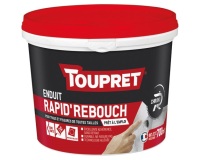 Enduit de rebouchage intérieur/extérieur Rapid' Rebouch Toupret, gris - Seau de 700 ml