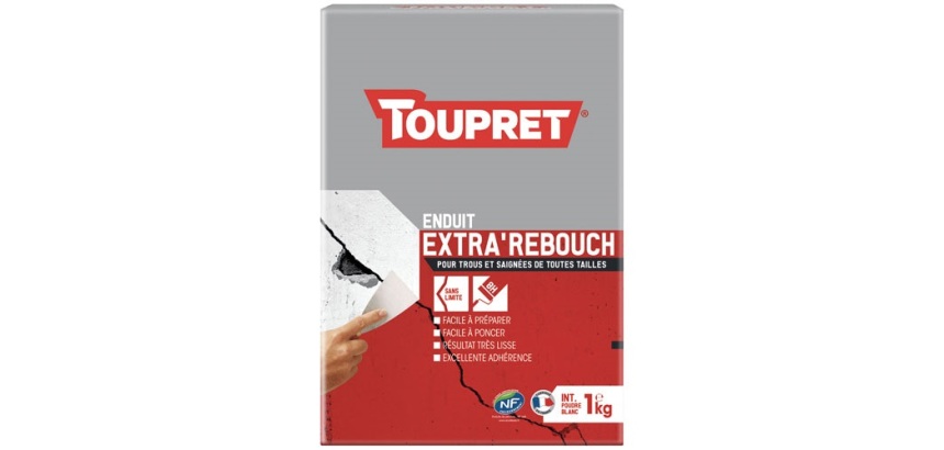 Enduit rebouchage intérieur poudre - 1 Kg - blanc