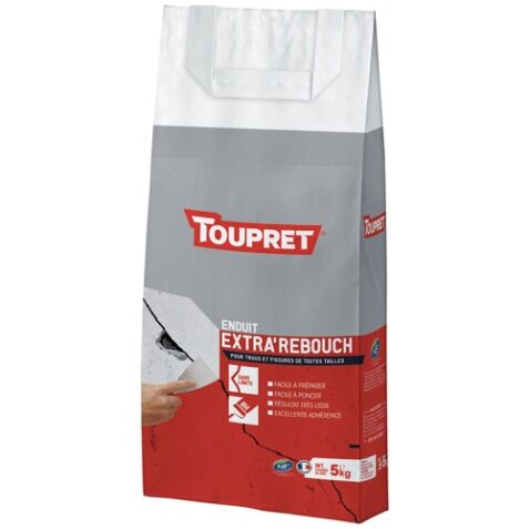 Enduit rebouchage intérieur poudre 5kg blanc