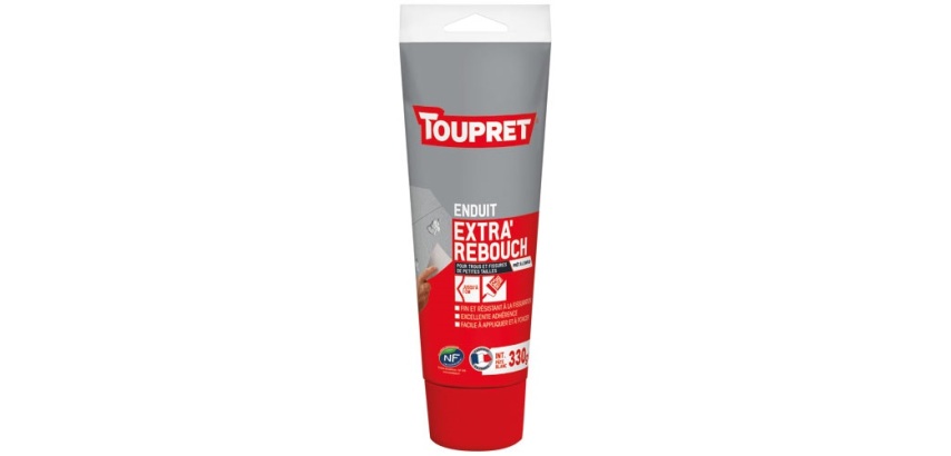 Enduit de rebouchage intérieur Extra Rebouch' Toupret - Tube de 330 g