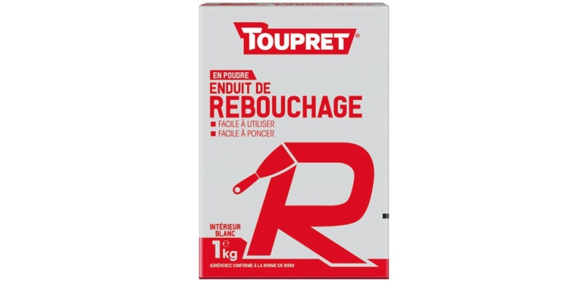 Enduit rebouchage intérieur poudre - 1 Kg - blanc