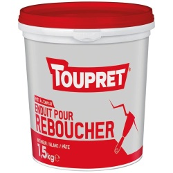 Enduit de rebouchage intérieur Toupret - Seau de 1,5 kg