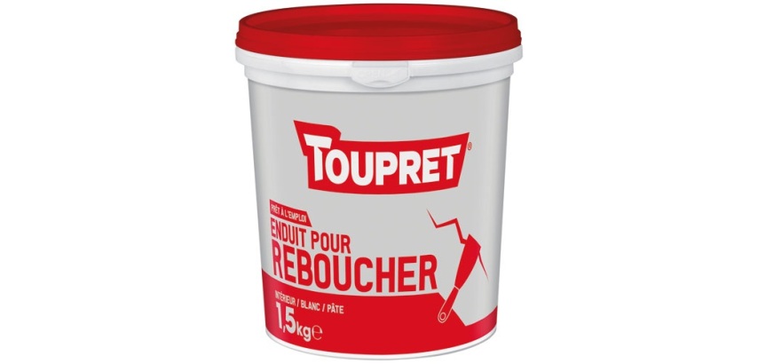 Enduit de rebouchage intérieur Toupret - Seau de 1,5 kg
