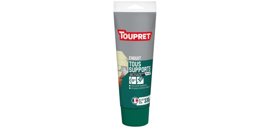 Enduit tous supports intérieur/extérieur Toupret - Tube de 330 g