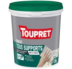 Enduit tous supports intérieur/extérieur Toupret - Seau de 1,5 kg