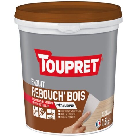 Enduit rebouch bois pâte intérieur extérieur 1.5kg