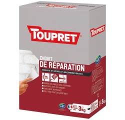 Enduit de réparation extérieur poudre 3kg gris