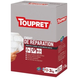 Enduit de réparation extérieur poudre 3kg gris