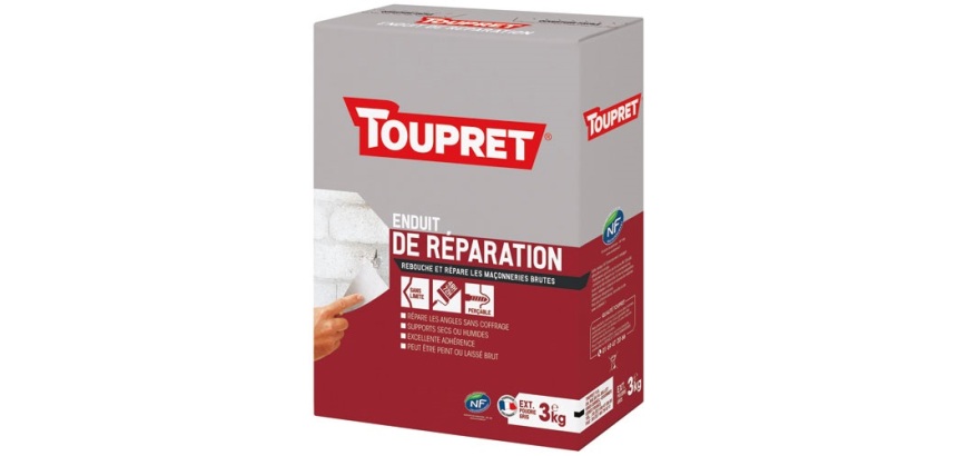 Enduit de réparation extérieur poudre 3kg gris
