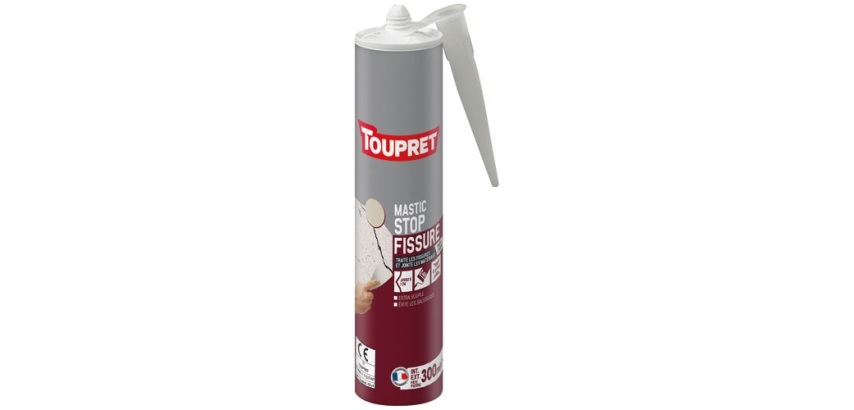 Cartouche Mastic stop fissure - intérieur et extérieur - 300 g - ton pierre