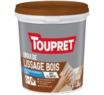 Enduit lissage bois pâte intérieur extérieur 1.5kg blanc