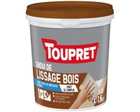 Enduit lissage bois pâte intérieur extérieur 1.5kg blanc