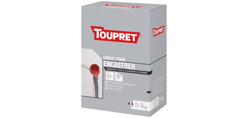 Enduit pour encastrer intérieur poudre - 1 Kg - blanc