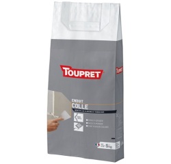Enduit colle intérieur poudre - 5 Kg - blanc