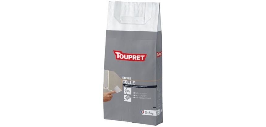 Enduit colle intérieur poudre - 5 Kg - blanc