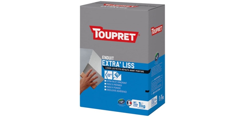 Enduit lissage intérieur poudre blanc - 1 Kg - blanc