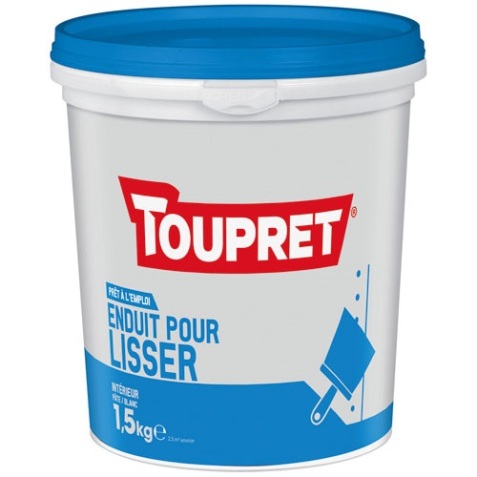 Enduit lissage intérieur pâte - 1.5 kg - blanc