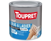 Enduit gras à laquer intérieur/extérieur Toupret, blanc - Seau de 1 kg