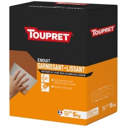 Enduit garnissant lissant - intérieur et extérieur - poudre - 5 Kg - blanc