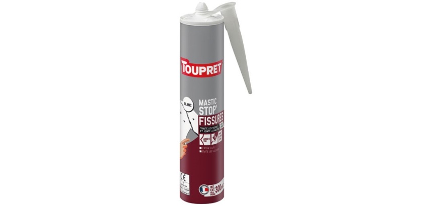 Cartouche Mastic stop fissure - intérieur et extérieur - 300 g - blanc