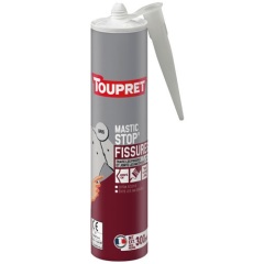 Cartouche Mastic stop fissure - intérieur et extérieur - 300 g - gris