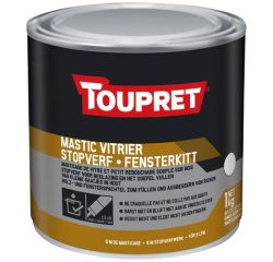 Mastic vitrier - 1 Kg - blanc