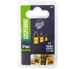 Triangle - accroche tableau - laitonné - lot de 9 assortis