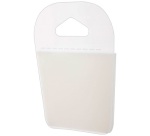 Attache adhésive - spéciale petits cadres - 4 x 0.15 x 5 cm - blanc - lot d