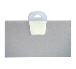 Attache adhésive - spéciale petits cadres - 4 x 0.15 x 5 cm - blanc - lot d