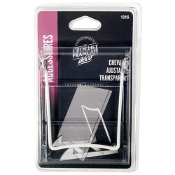 Chevalet ajustable - 10 x 13.5 cm - transparent