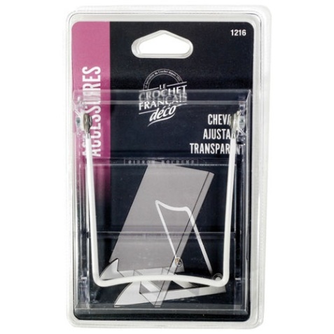 Chevalet ajustable - 10 x 13.5 cm - transparent
