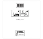 Chevalet ajustable - 10 x 13.5 cm - transparent