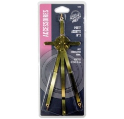 Porte assiette 3 dimension réglables - laiton - 26/39 cm