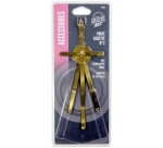 Porte assiette 3 dimension réglables - laiton - 20/28 cm