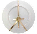 Porte assiette 3 dimension réglables - laiton - 20/28 cm